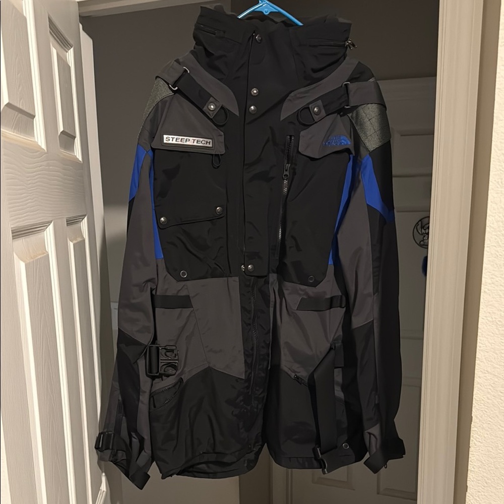 The North Face Steep Tech Black and Blue Ski Jacket